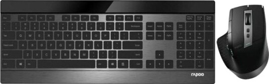 Rapoo 9900M Trådløst Tastatur og Mus Sett Svart Rapoo 9900M Trådløst Tastatur og Mus Sett Svart