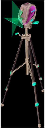 KRYSSLASER UNIVERSAL LEVEL 3 MED STATIV