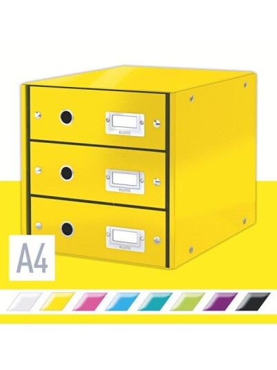 Leitz Skuffkabinett Click & Store WOW 3 skuffer