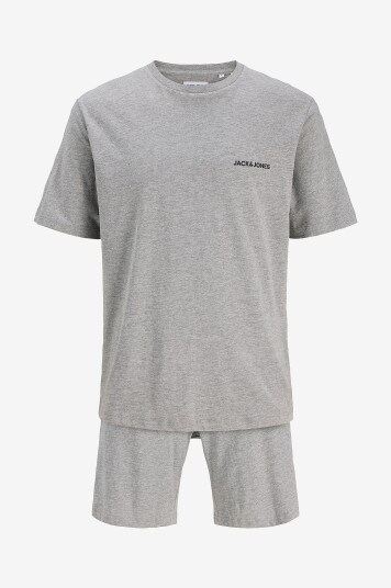 Jack & Jones Junior Sett jacEverest SS Tee And Shorts Set W Grå