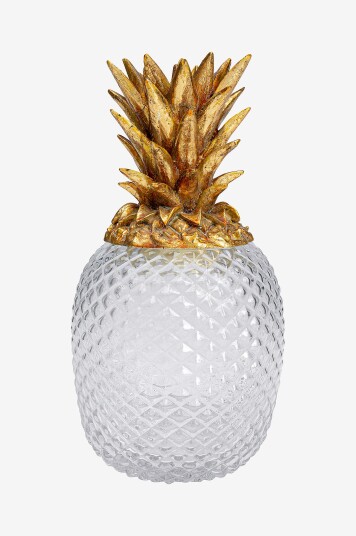 KARE Design - Dekorativ krukke Pineapple - Gull