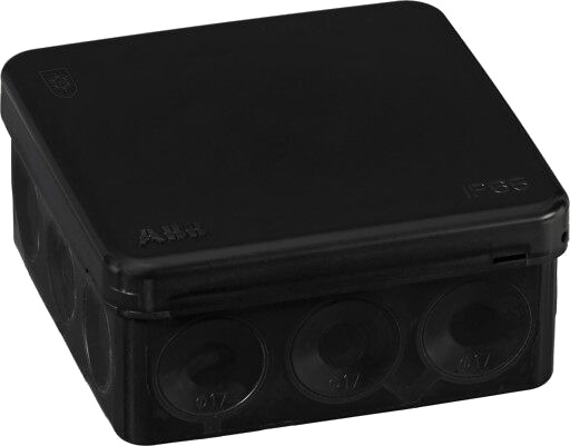 ABB KOBLINGSBOKS IP65 AP9 SORT - 1241009