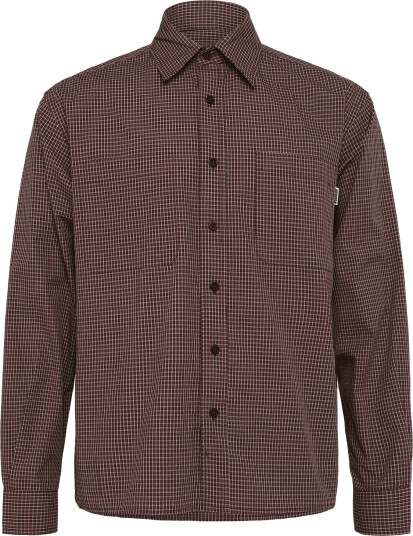 Woodbird Wbbuzo Dau Check Shirt   Burgundy   XS
