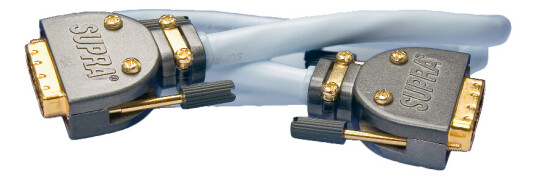 SUPRA 1001101219 Patchkabel 2 x DVI hann/hann 3 m Stikkontakter & kabler