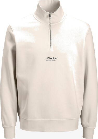 Jack & Jones Junior jjeSoho Sweat Quarter Zip Genser Moonbeam 152 Jack & Jones Junior jjeSoho Sweat Quarter Zip Genser Moonbeam 152