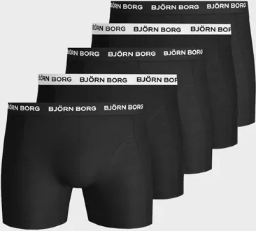 Björn Borg 5p Shorts Noos Solids Multipack underbukser Svart
