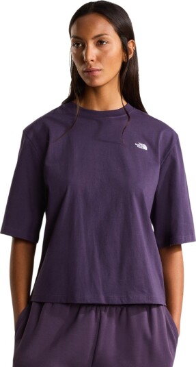 The North Face W Tnf Essential Simple Dome Boxy Rlx Ss - Purple - S