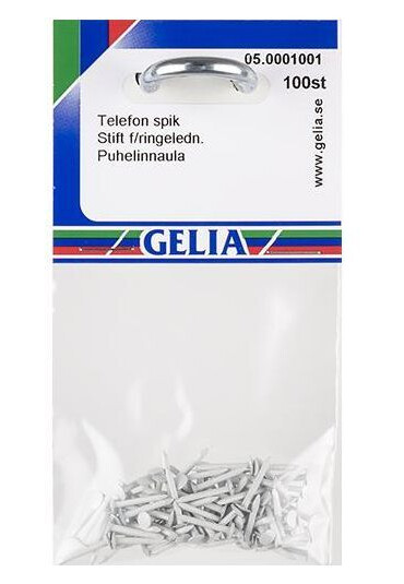 Gelia 050001001 Spiker til EKUA, 100-pakning