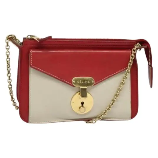 Celine Vintage Dame Rød