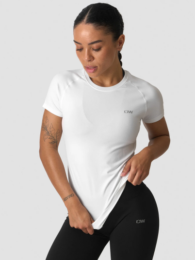 ICIW Define Seamless T Shirt Hvit XS