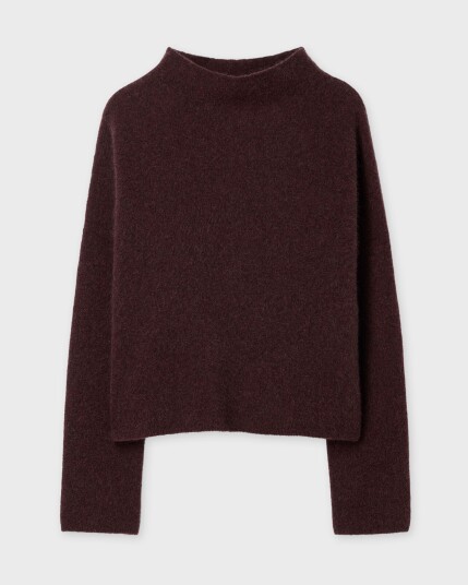 Filippa K Mika Yak Funnelneck Sweater Burgundy M Filippa K Mika Yak Funnelneck Sweater Burgundy M