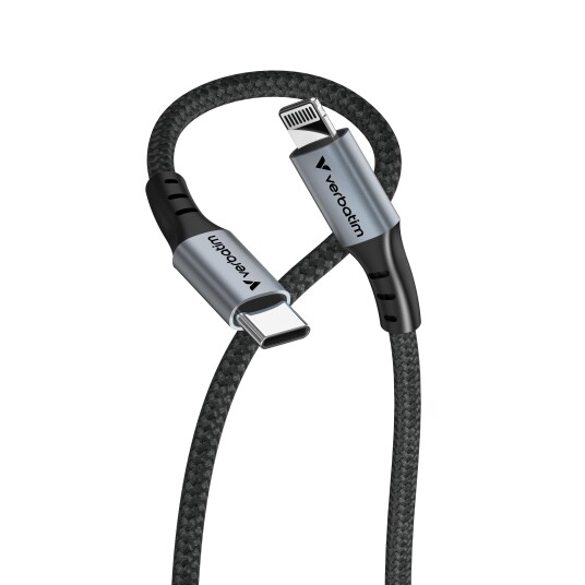 Verbatim USB-C til Lightning Kabel 1,2 m Hurtiglading 60W Verbatim USB-C til Lightning Kabel 1,2 m Hurtiglading 60W