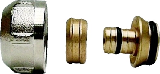 Invena Pex Rørkobling Til Wilow 3/4" X 16X2 Mm Til Kranblokker 2 Stk.   Cz 84 003