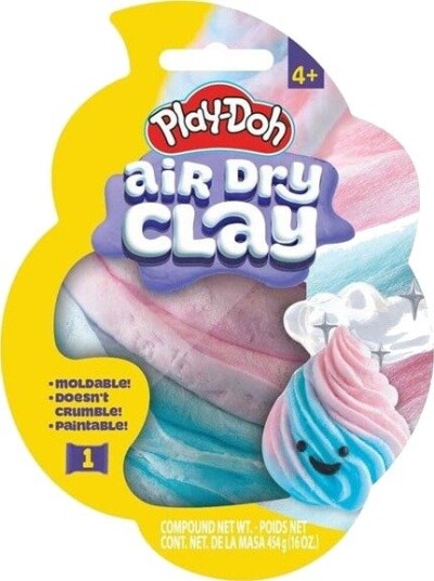Play-Doh Air Dry Clay Shaped Bag Cotton Candy Play-Doh Air Dry Clay Shaped Bag Cotton Candy