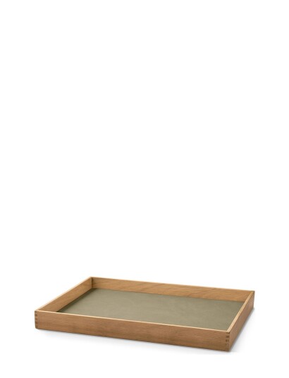 LIND DNA Teak Tray Square Even - Green - 28.6X36.6X3.5 LIND DNA Teak Tray Square Even - Green - 28.6X36.6X3.5