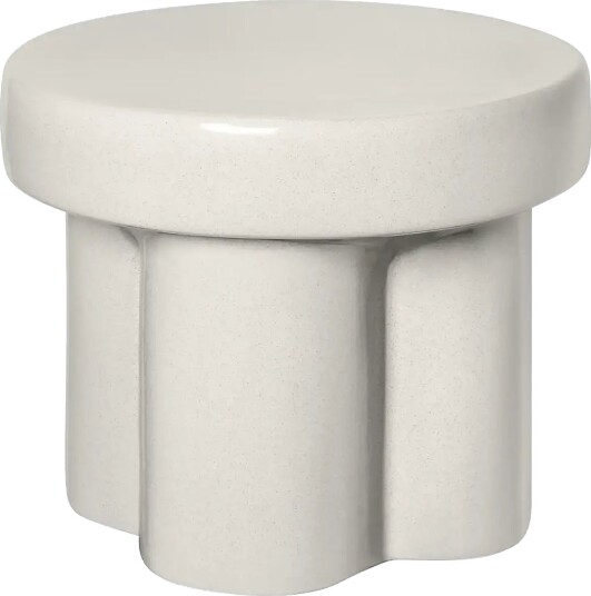 Blomus Ceramic Stool Low Ø 40 Cm Toru Lily White White L 40CM
