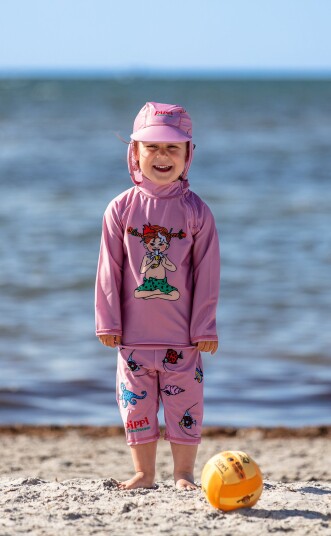 Swimpy Pippi UV-Sett 3 Deler Rosa 110-116