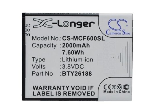 Mobistel Batteri (2000 mAh 3.8 V) passende til Mobistel Cynus F6 Mobistel Batteri (2000 mAh 3.8 V) passende til Mobistel Cynus F6