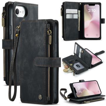 Caseme C30 iPhone 16e Multifunksjonell Lommebok deksel Svart