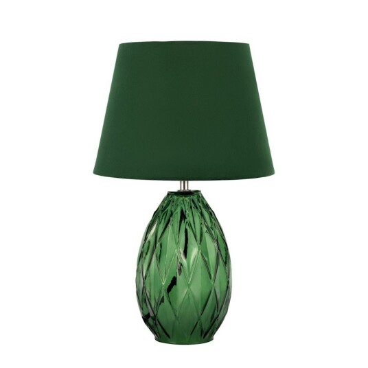 Crystal Velvet bordlampe - Grønn