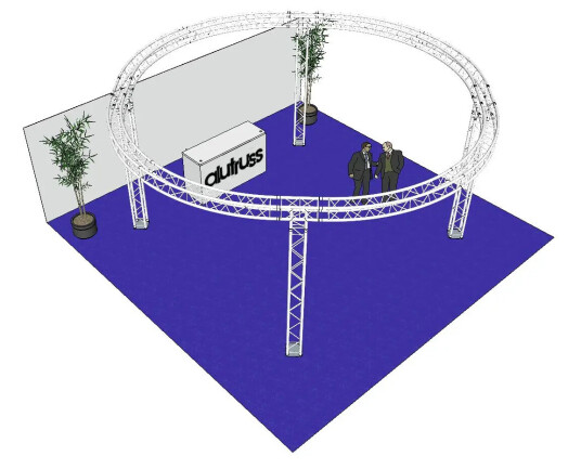 Alutruss Truss Set Quadlock 6082 Circle 6.6x3.5m