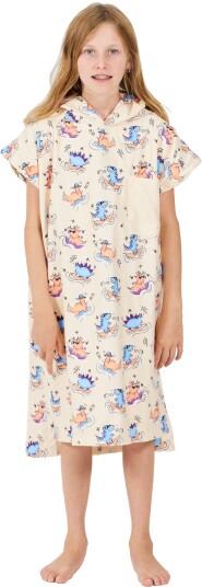 After Essentials Barn Poncho Dino Peach 115-145 cm
