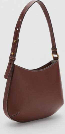 Mango Oval Shoulder Bag - Brown - ONE SIZE Mango Oval Shoulder Bag - Brown - ONE SIZE
