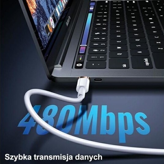 Usb-Kabel Usams Usb-C Til Lightning 1,2 M Svart Sj484usb01