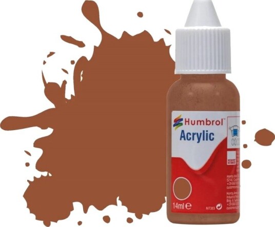 Humbrol Akryl No 70 Brick Red - Matt 14ml Dropper Bottle