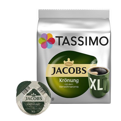 Tassimo Jacobs Krönung XL til Tassimo. 16 kapsler Tassimo Jacobs Krönung XL til Tassimo. 16 kapsler
