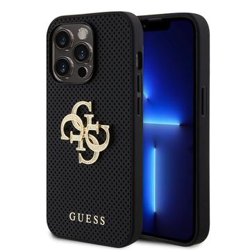 Guess-Deksel Til Iphone 15 Pro Max 6,7&Amp Quot  Guhcp15xpsp4lgk Svart Hc Perforert Pu 4G Glitter
