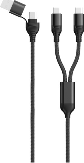 2Go 797367 Usb-Kabel 1,2 M Usb A/Usb C 2 X Usb C Svart 797367