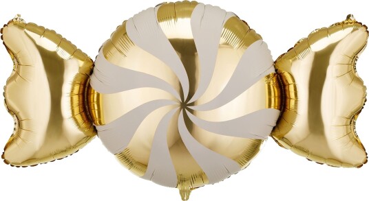 Folieballong Karamell Beige/Gull