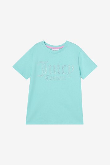 Juicy Couture T skjorte Diamante Fitted Blå