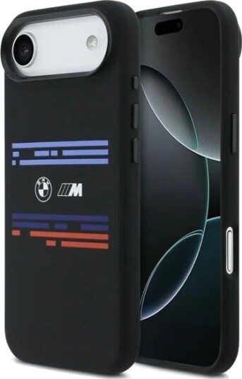BMW M Silicon Horizontal Line MagSafe Case for iPhone Air Black BMW M Silicon Horizontal Line MagSafe Case for iPhone Air Black