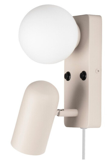 Globen Lighting Doppio Vegglampe Beige