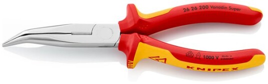 Knipex 2626 Rundtang 200 mm Isolert med VDE-godkjenning