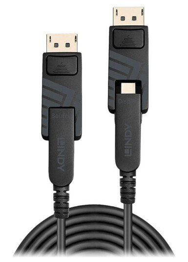 LINDY DisplayPort-kabelsett - 50 m
