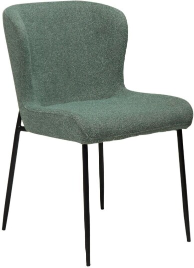 Glam Dan Form spisestuestoler bouclé grønnaktig.