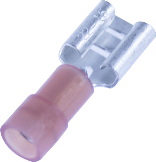 Nemiq Isolert Flatstifthylse Rød 0,5-1,5mm² 10pk