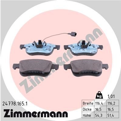 Bremseklosser ZIMMERMANN 24778.165.1