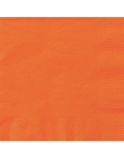 Unique 20 stk Orange Servietter 33x33 cm 90212