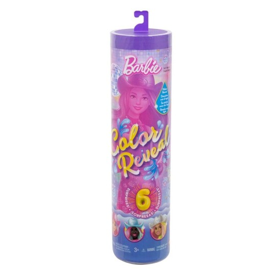 Barbie Color Reveal Disco Star Dukke m/ 6 overraskelser