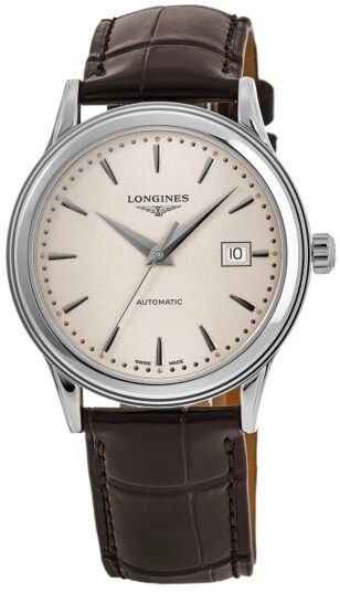 Longines Herreklokke L4.984.4.79.2 Flagship Beige/Lær Ø40 mm