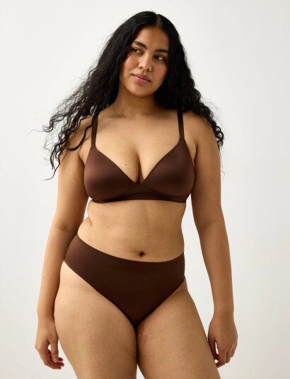 Lindex Unpadded Soft Bra Brown S Lindex Unpadded Soft Bra Brown S