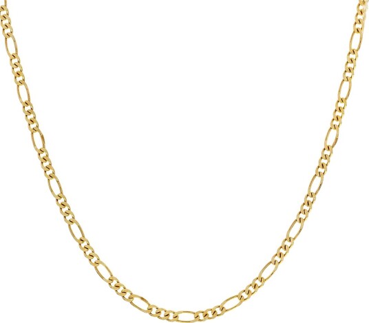 Pan Jewelry Figaro kjede i 585 gult gull 60 cm
