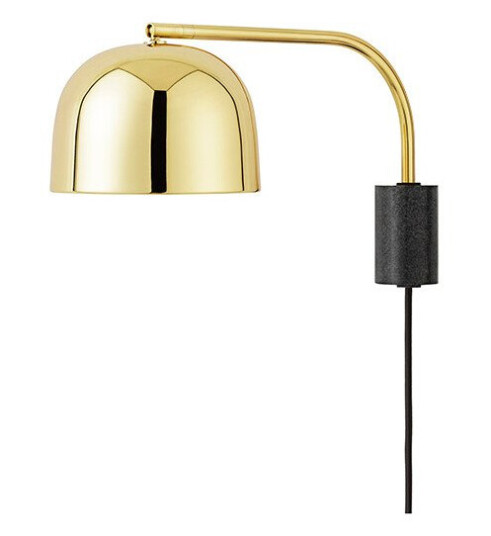 Normann Copenhagen Grant Vegglampe Liten Messing