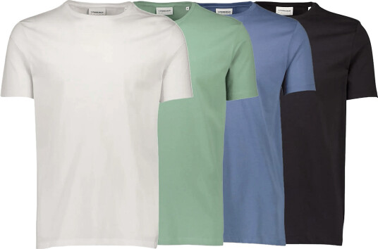 Lindbergh 4Pk Basic Tee S/S Multi/patterned M