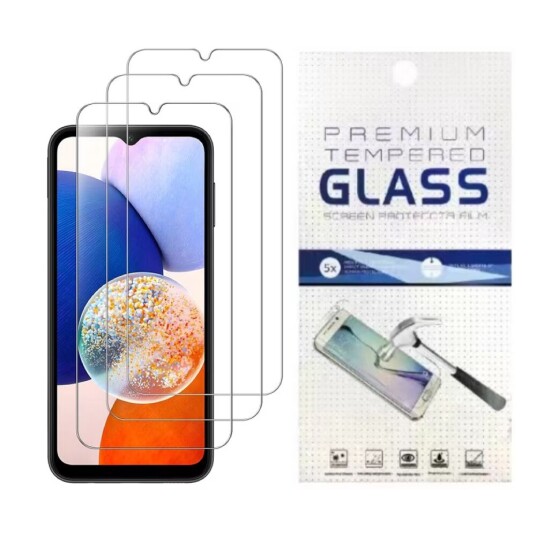 2 stk Herdet glass Samsung Galaxy A14 - Skjermbeskyttelse 2 stk Herdet glass Samsung Galaxy A14 - Skjermbeskyttelse