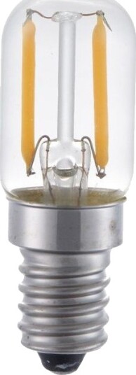 Spl E14 1,5W LED rørpære   6cm 100lm 2500K klart glass   Kulør : Ekstra varm